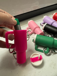 Mini tumbler keychains