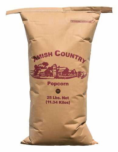 25lb. Bag of Medium White Hulless Popcorn